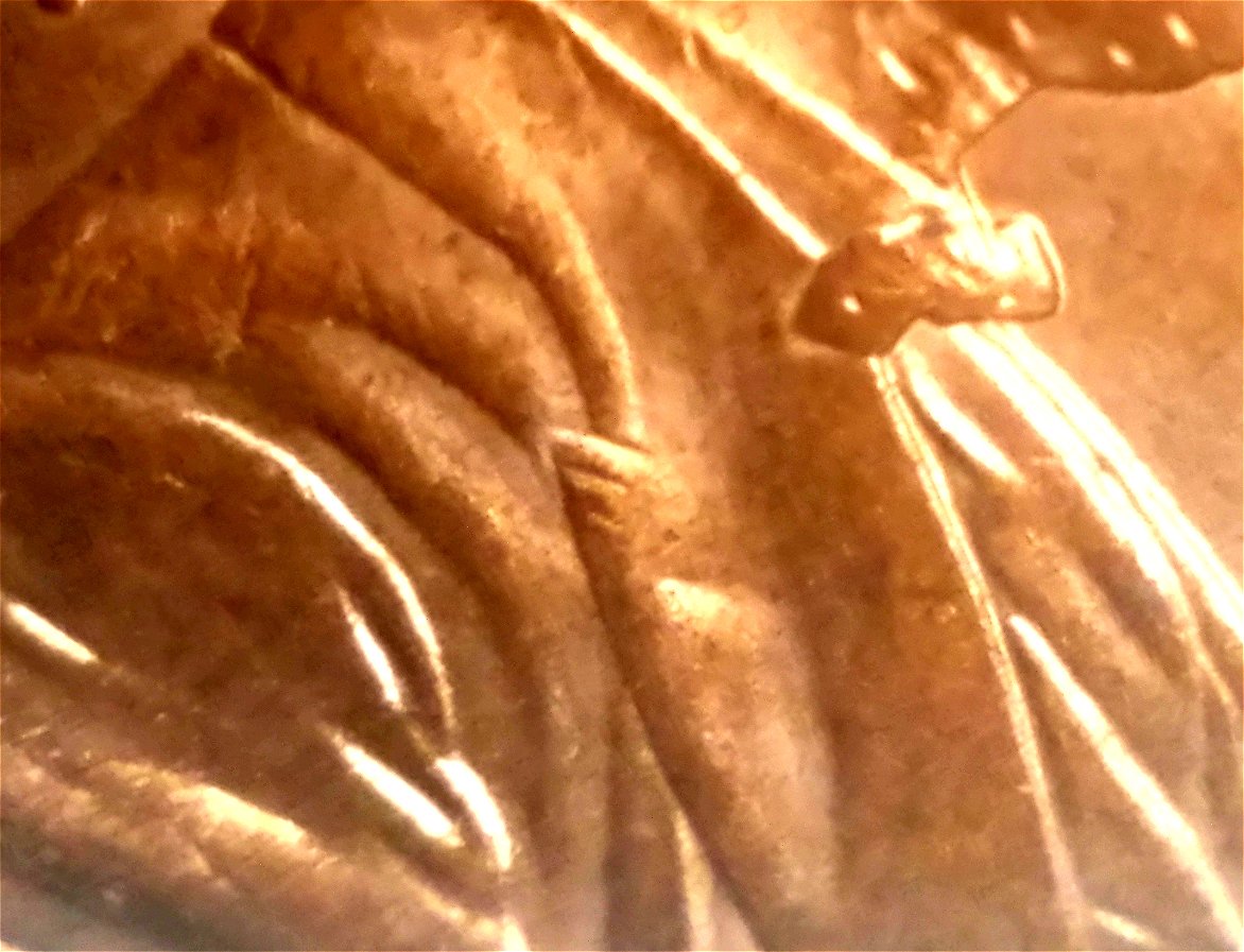 1999-D-Lincoln-Cent-Unusual-Extra-Die-Strikes-On-Bust-Of-Obverse?